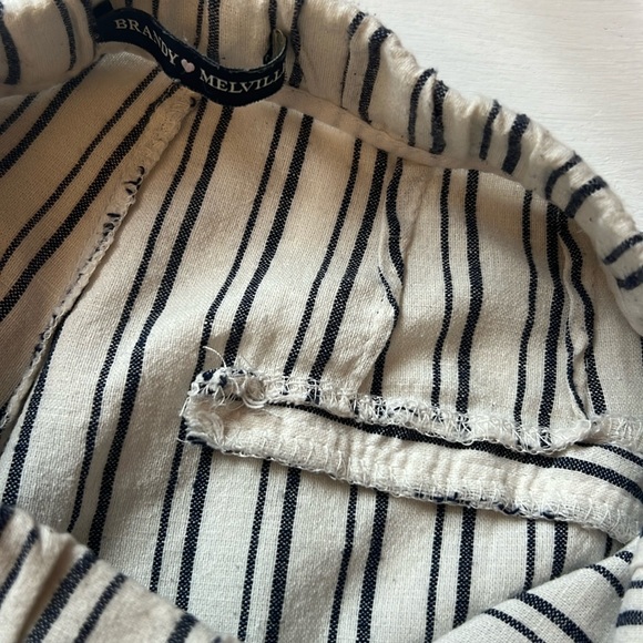 4🛒 $20‼️ Brandy Melville pants Size XS/Small Tiden Pants Stripe blue White - Picture 8 of 15